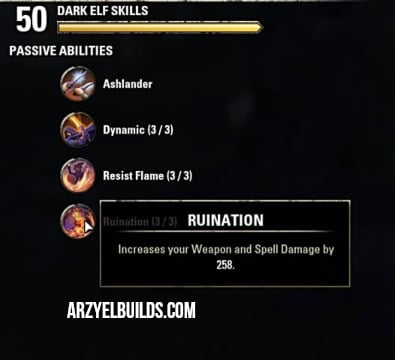 dark elf racial passives