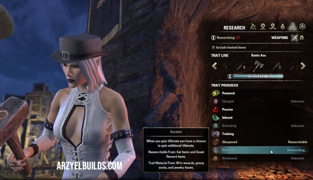 eso daily routine research