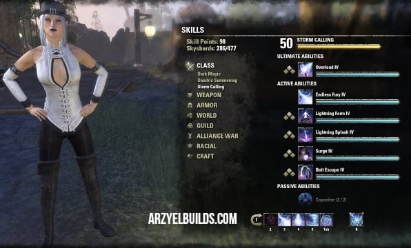 sorcerer solo class skills eso