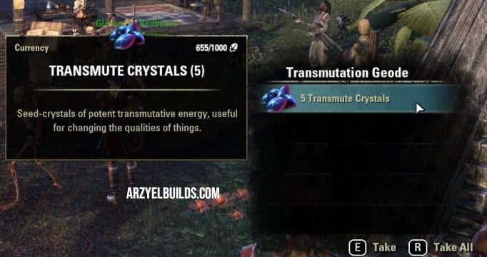 transmute crystals geode