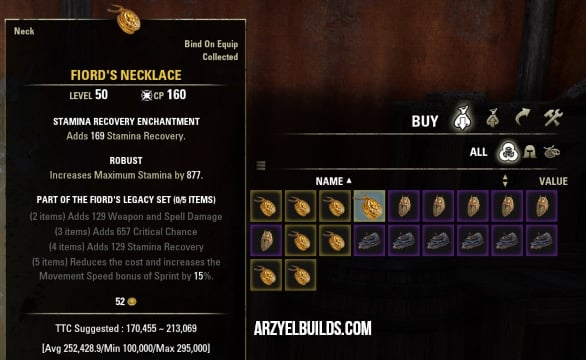 ESO Golden Vendor Guide - ArzyeLBuilds