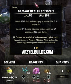 The Best Poisons Guide for ESO - ArzyeLBuilds
