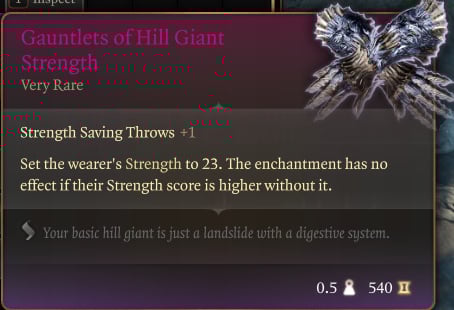 gauntlets of hill giant strength