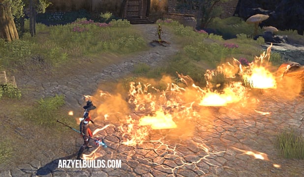 fire damage effect eso
