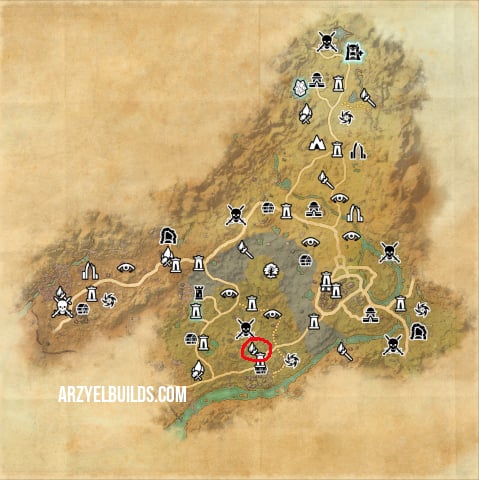 fyrelight cave on map