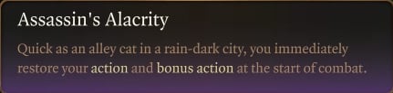 assassin's alacrity