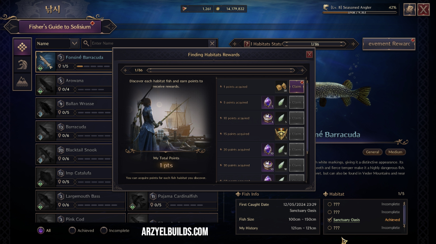 fishing codex in throne and liberty