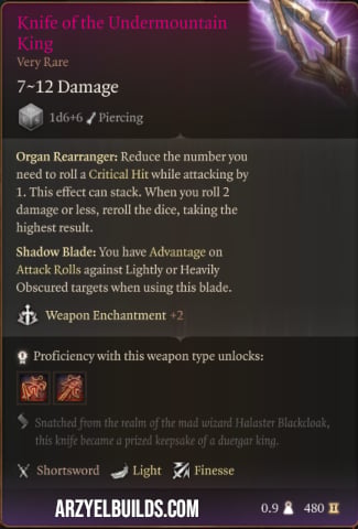 bg3 best shortsword