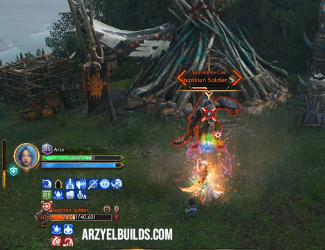 greatsword longbow build throne liberty