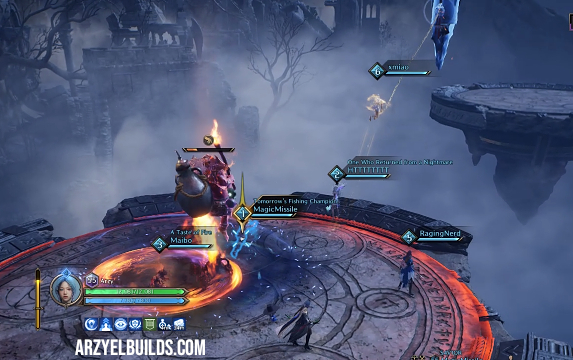 red goblin bomber carmine rage island boss throne and liberty