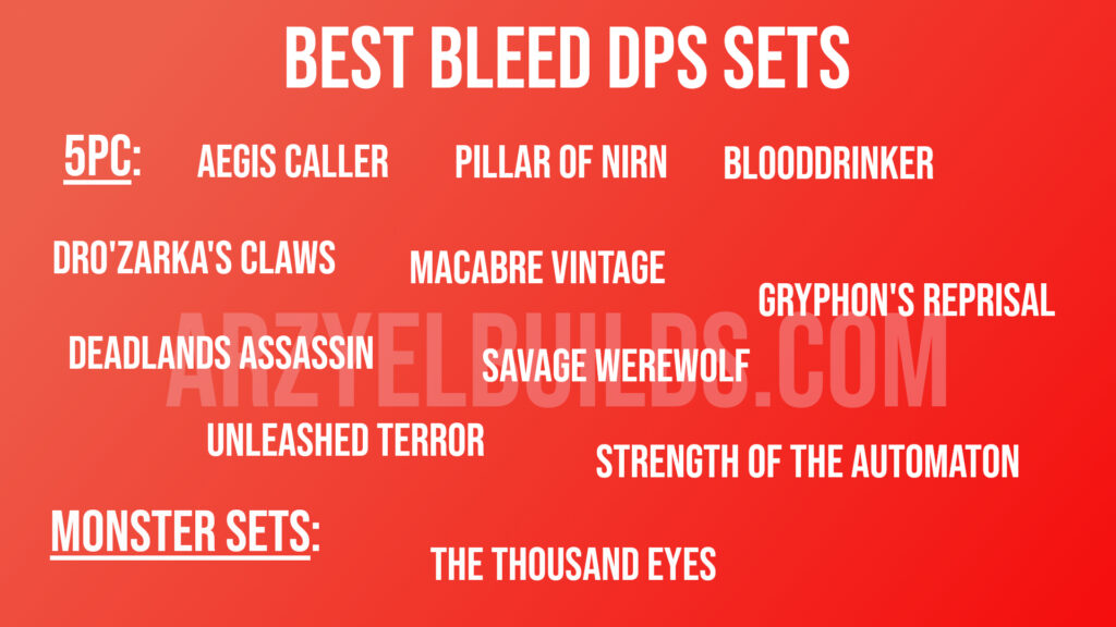eso bleed dps sets
