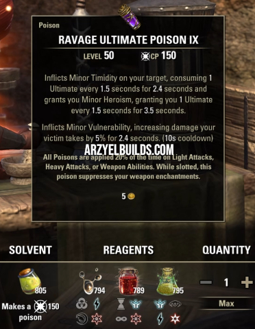 ravage ultimate poison ix