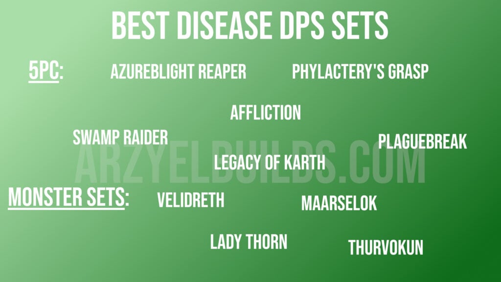 eso best disease dps sets