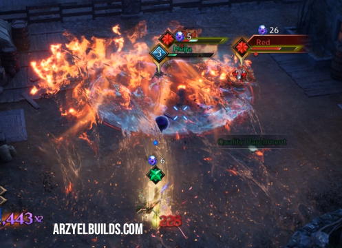 staff and longbow pvp flash wave