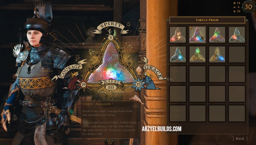 virtue prisms in soulframe