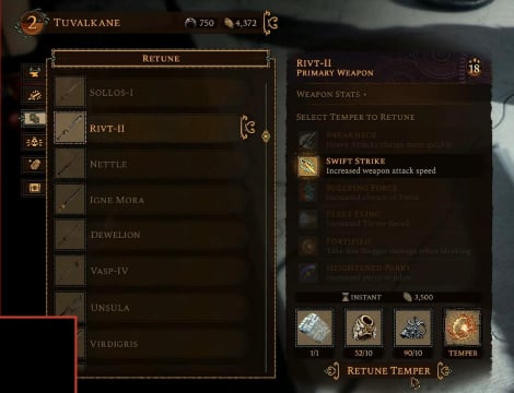 tempers rework soulframe