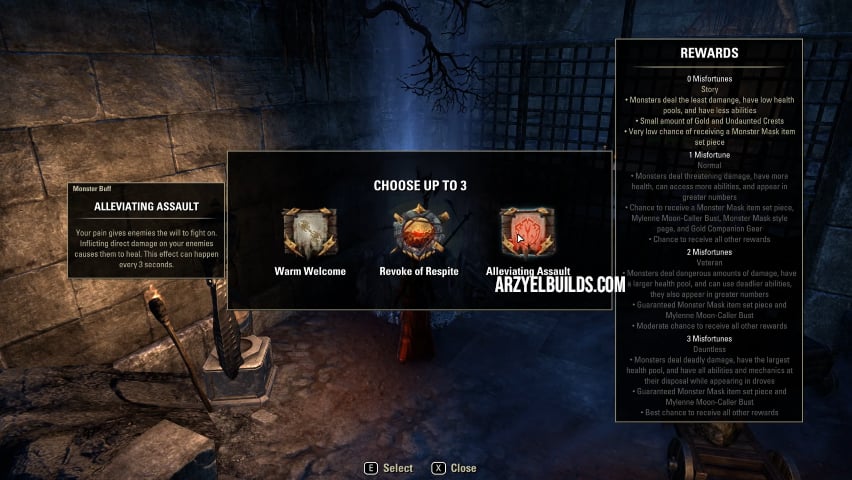 eso meted misfortunes