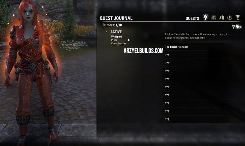 rumors in quest journal eso
