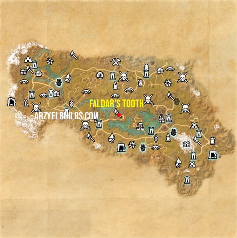 the rift map faldar's tooth location